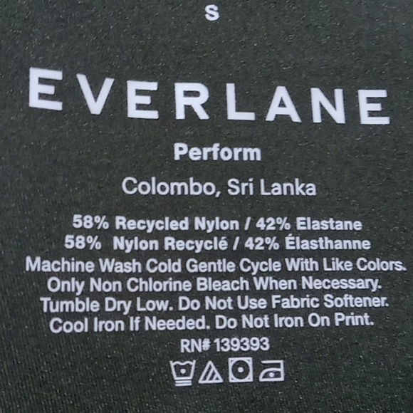 EVERLANE Women's Pants SMALL Athleticwear GREEN LEGGINGS NEW DARK FOREST - Picture 7 of 8